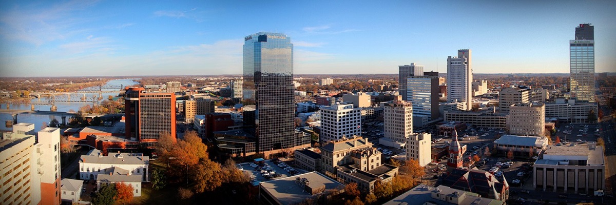 Downtown Little Rock.  Picture courtesy of The City of Little Rock